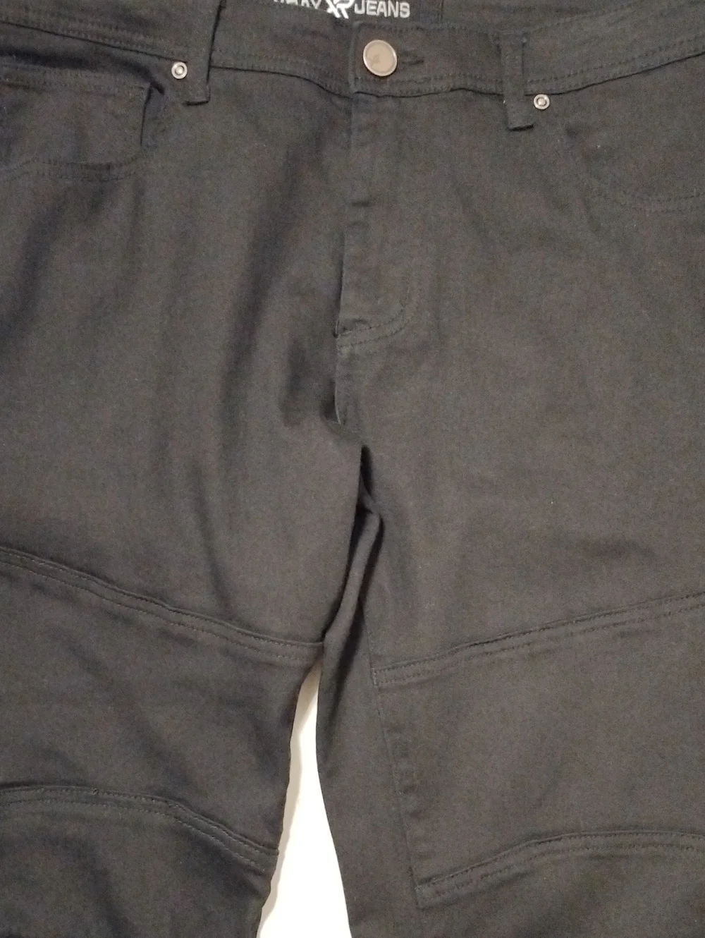 XRAY Men's Skinny Stretch Jeans Streetwear Commuter Work Chinos 38x32, Jet Black